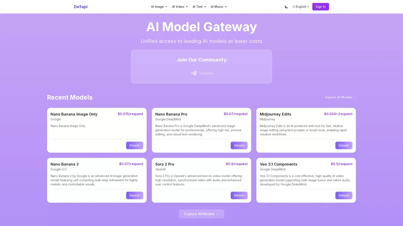 Defapi screenshot