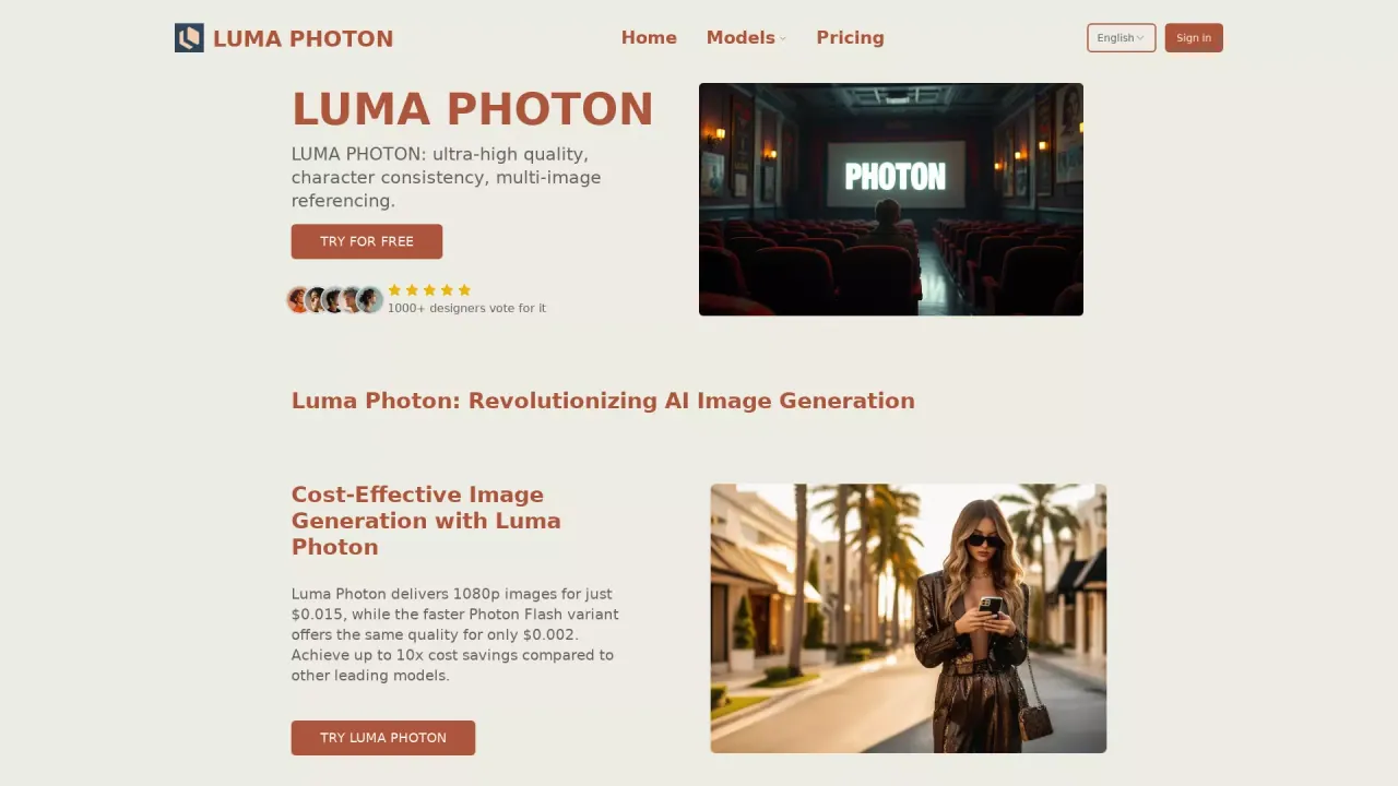 Luma Photon screenshot
