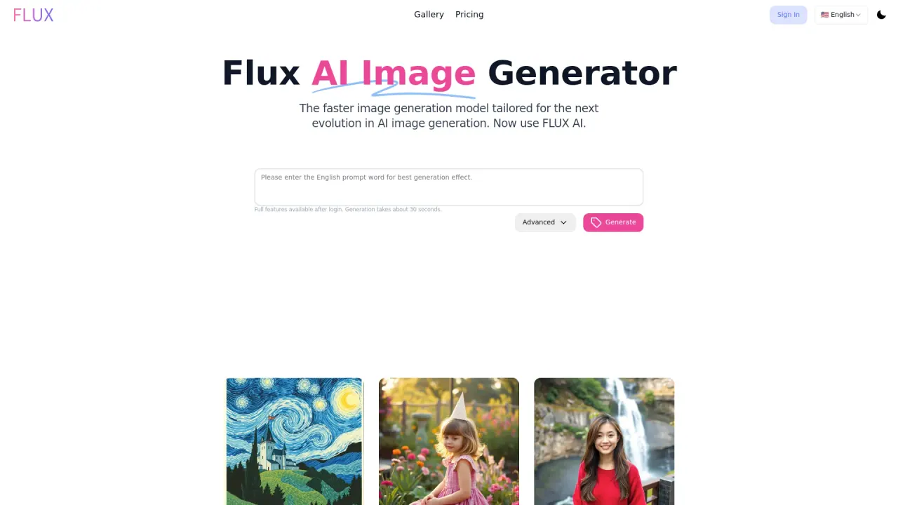 Flux AI Online screenshot