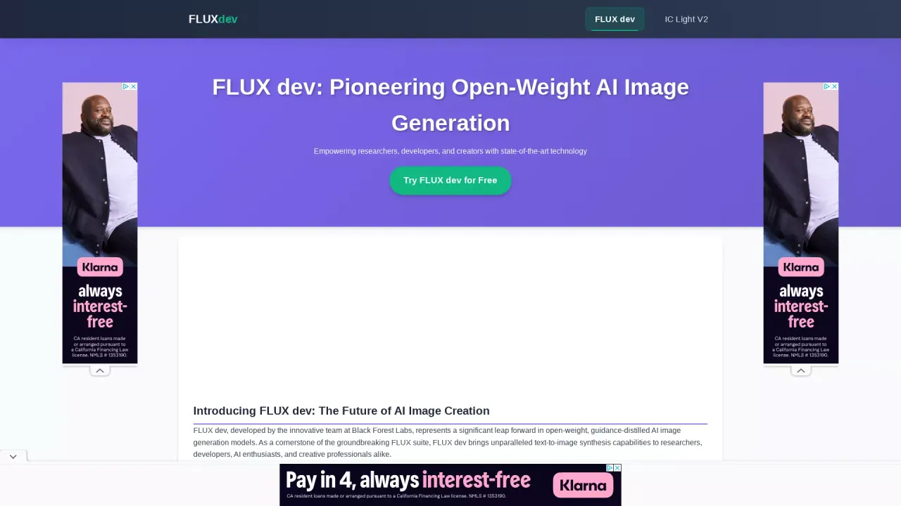 FLUX Dev screenshot