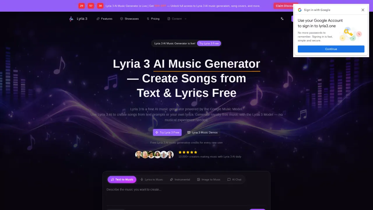 Lyria3 screenshot