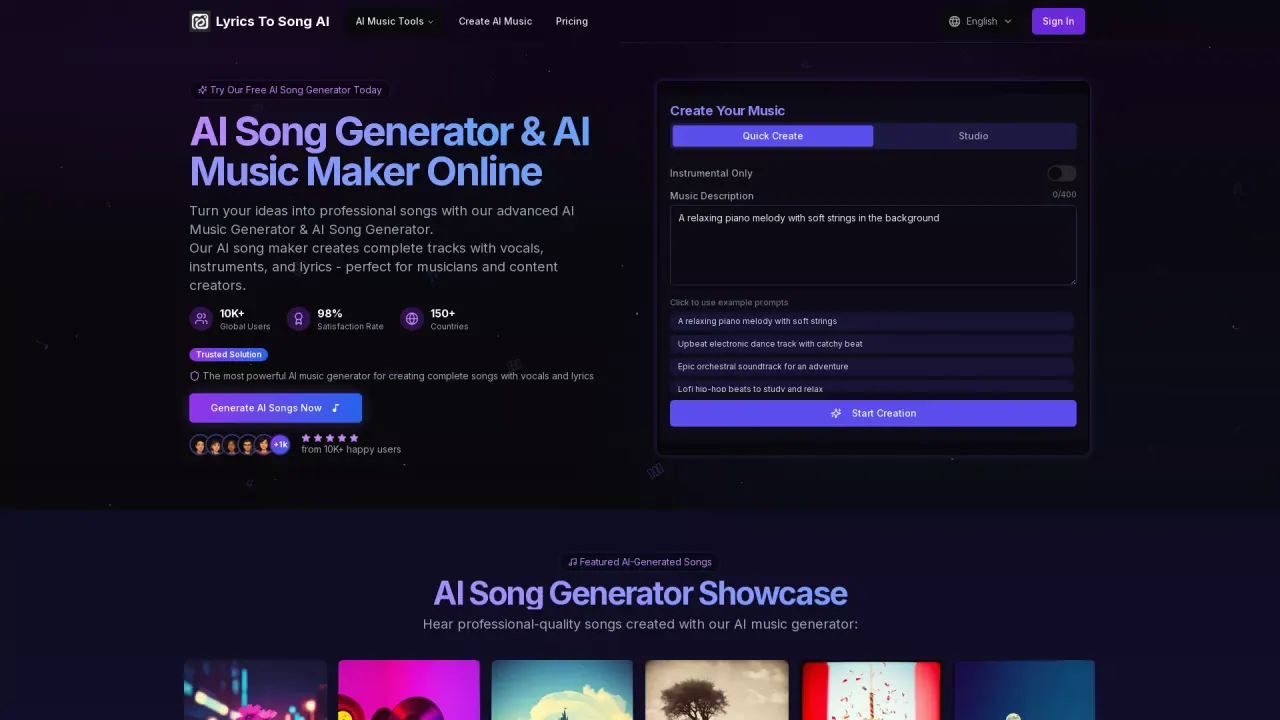 Ai Music Generator screenshot