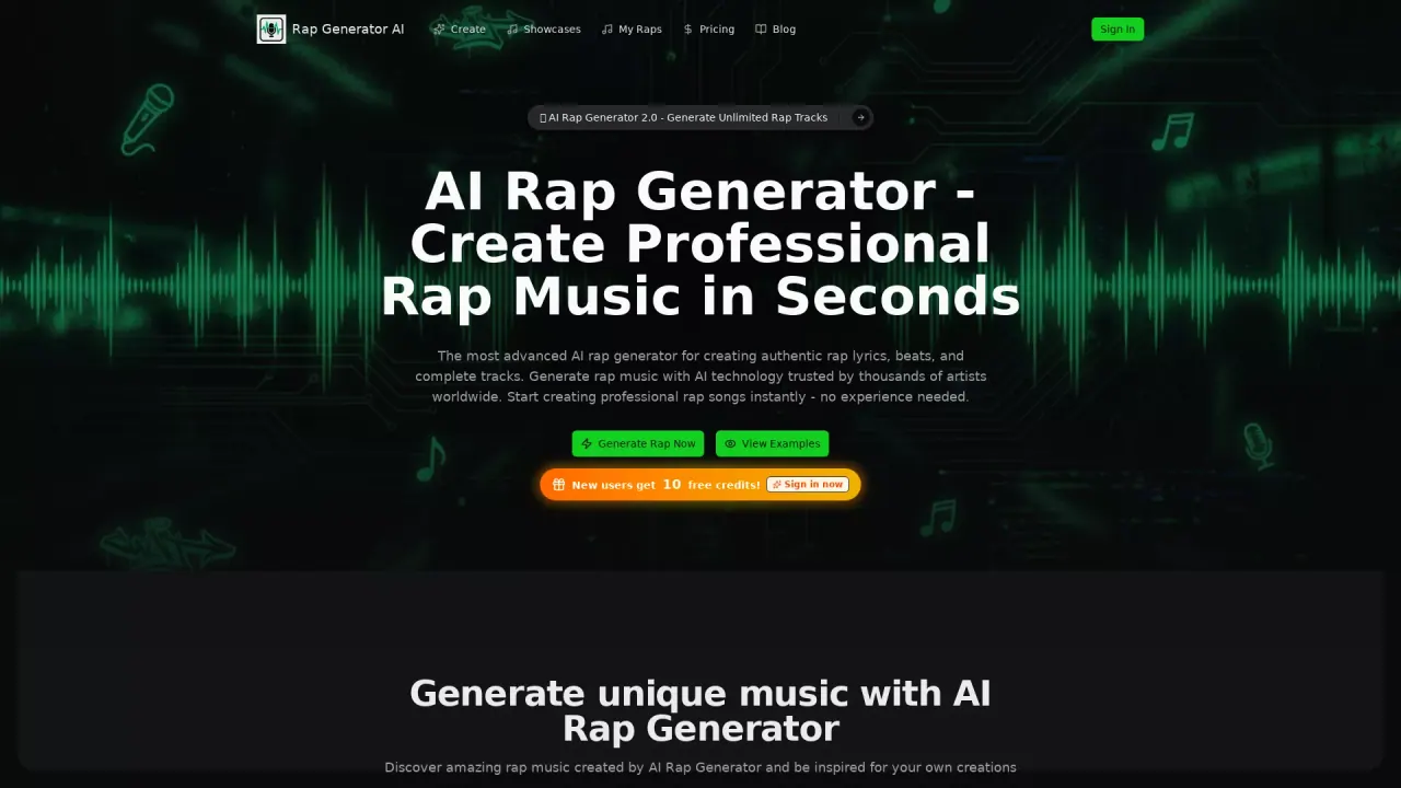 AIRapGenerator screenshot