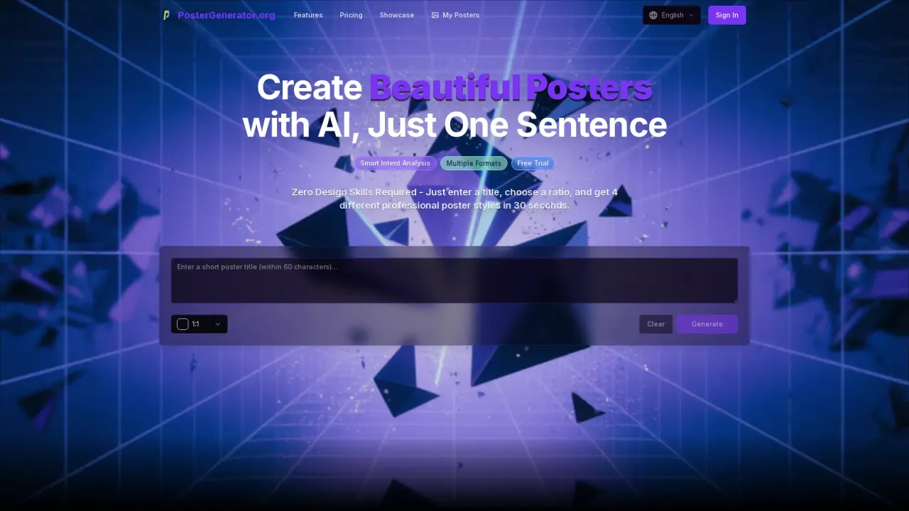 AI Poster Generator screenshot