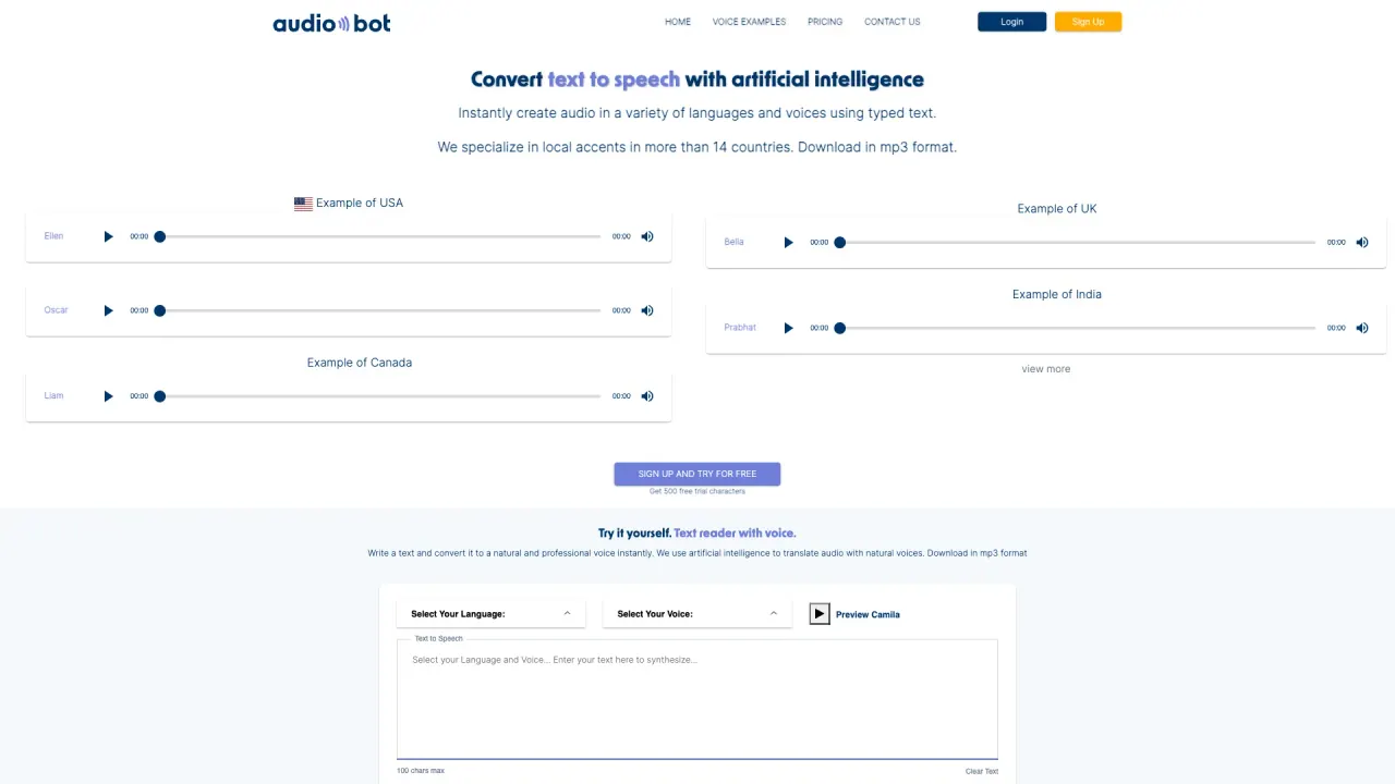 AudioBot screenshot