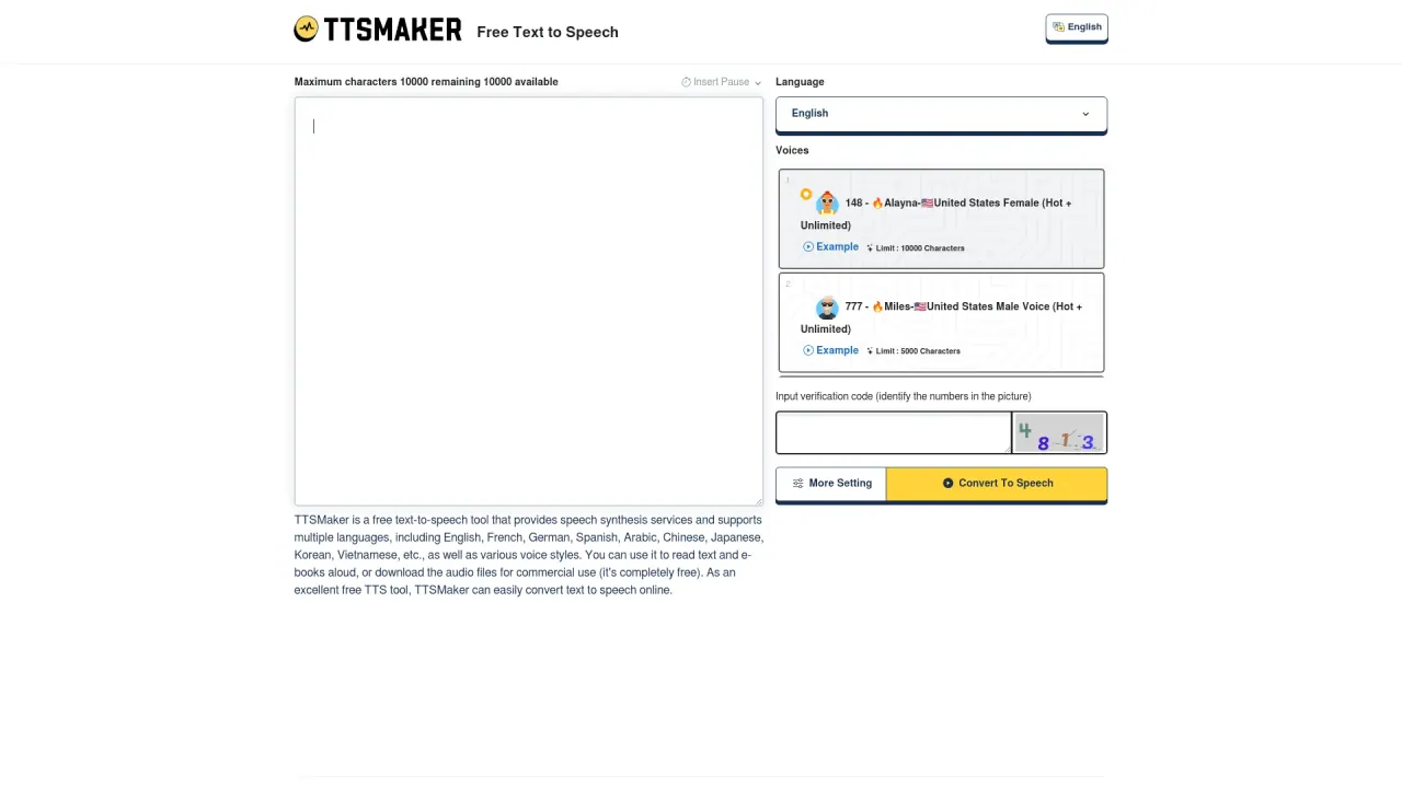 TTSMaker screenshot