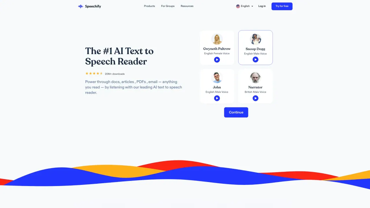 Speechify screenshot