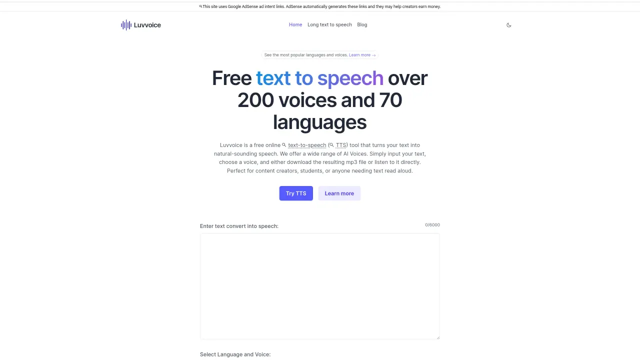 Luvvoice screenshot