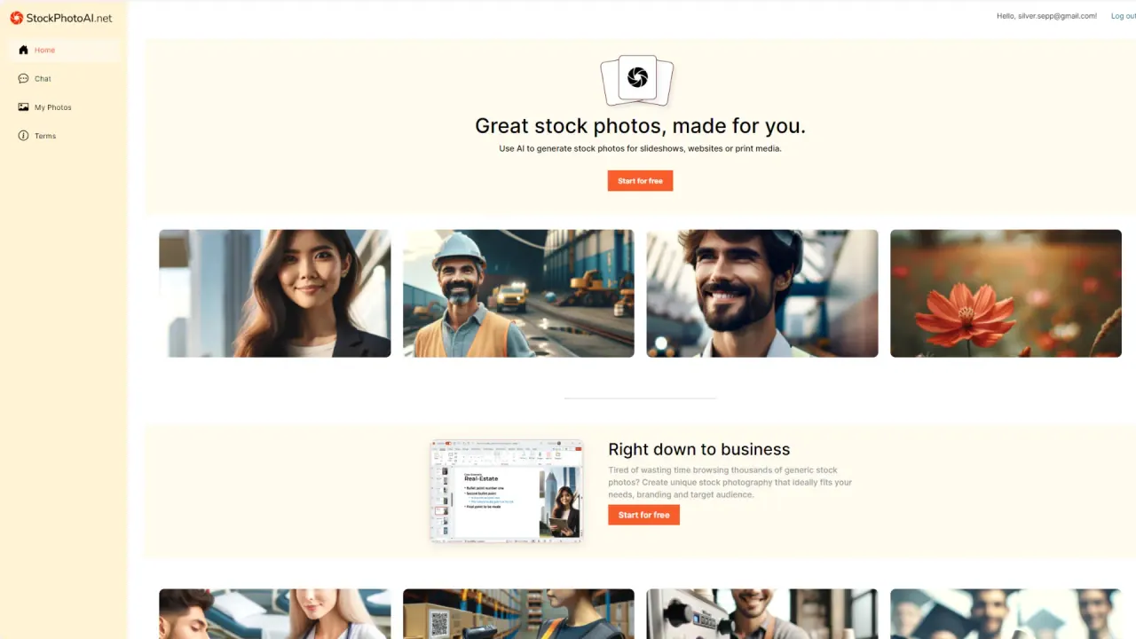 StockPhotoAI.net screenshot