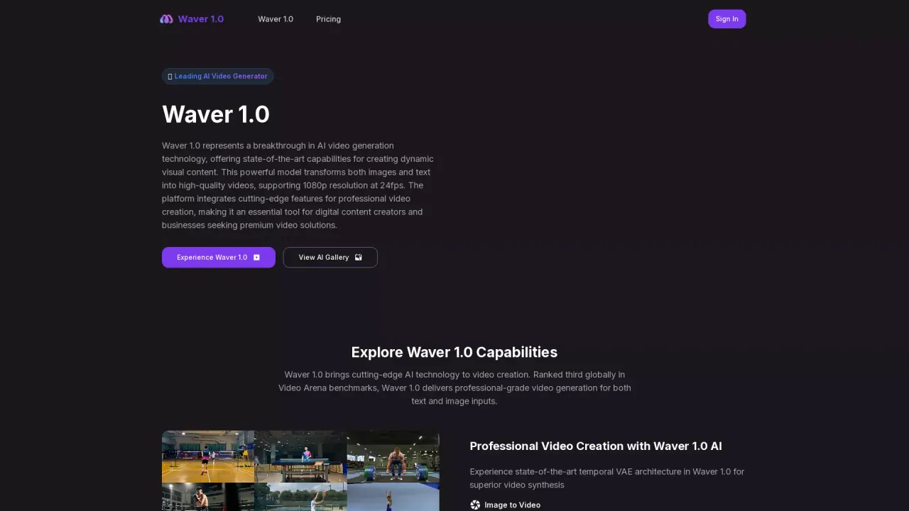 Waver 1.0 screenshot