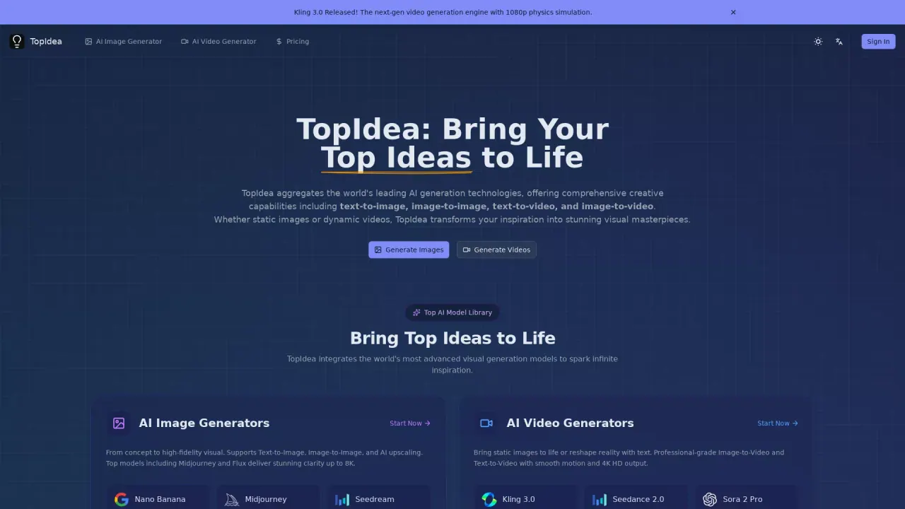 TopIdeaAI screenshot