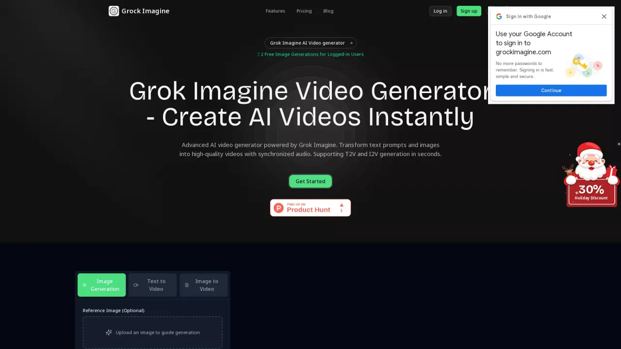 Grock Imagine AI screenshot