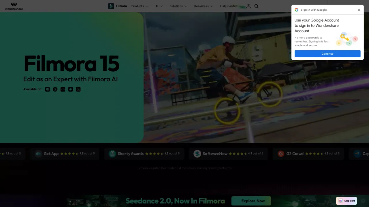 Wondershare Filmora screenshot