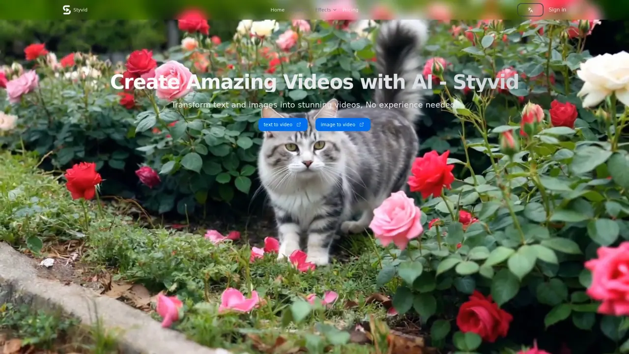 StyvidAi screenshot
