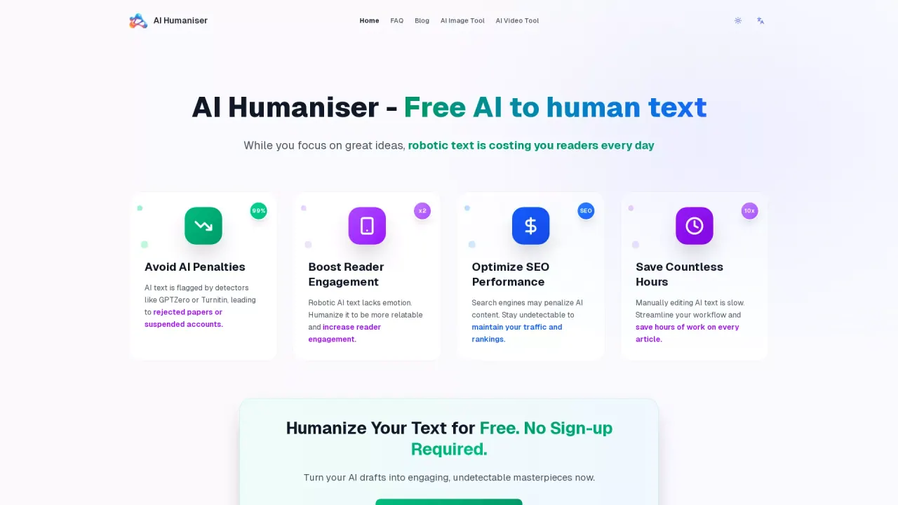 AIHumaniser screenshot