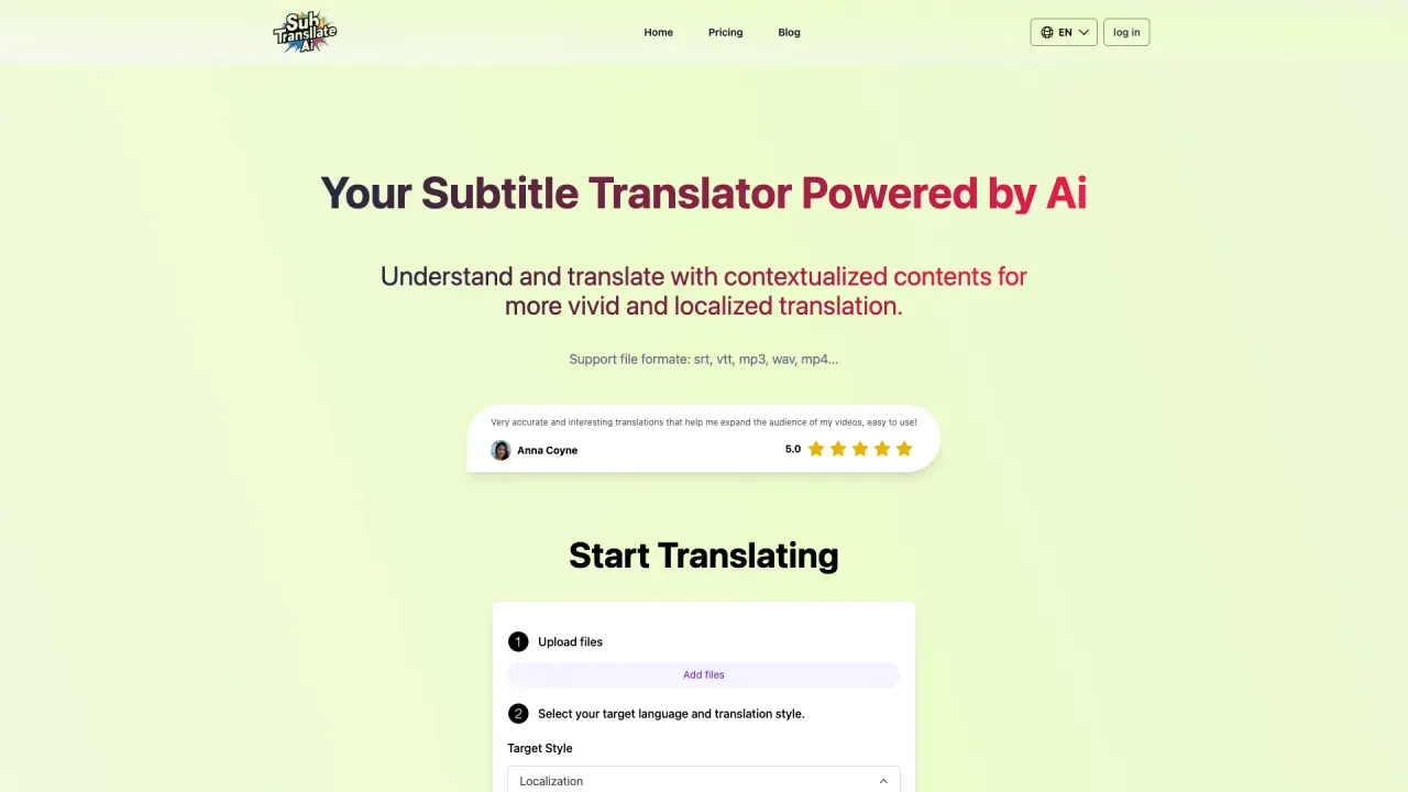 Sub Translate AI screenshot