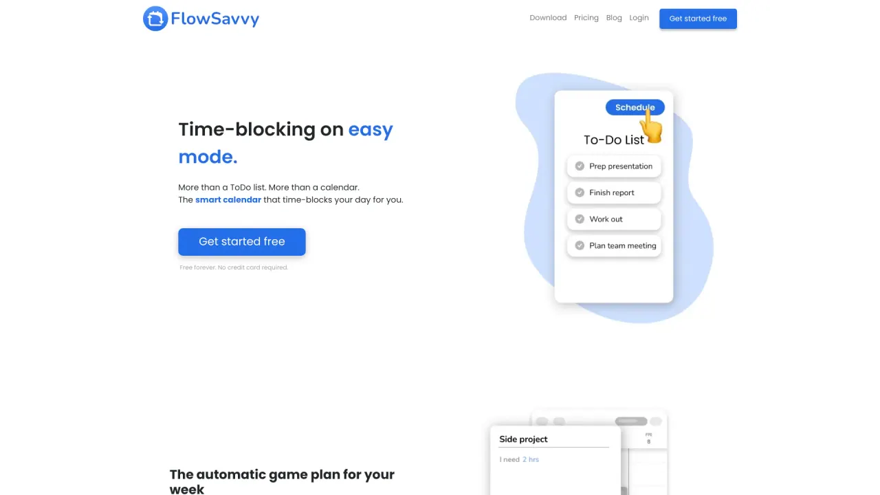 FlowSavvy screenshot