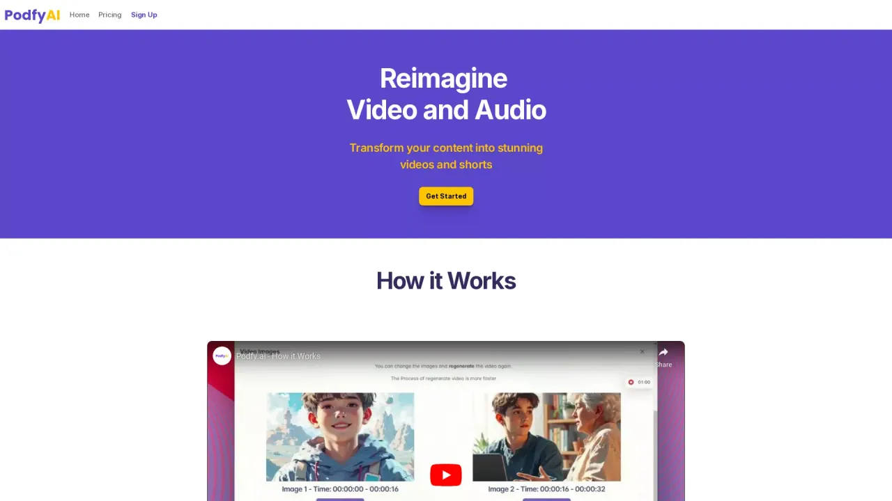 Podfy.ai screenshot