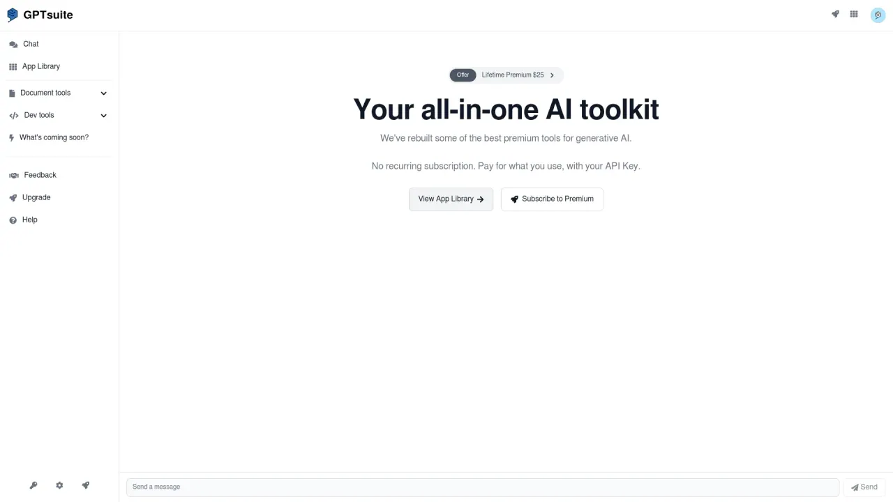 GPTsuite screenshot