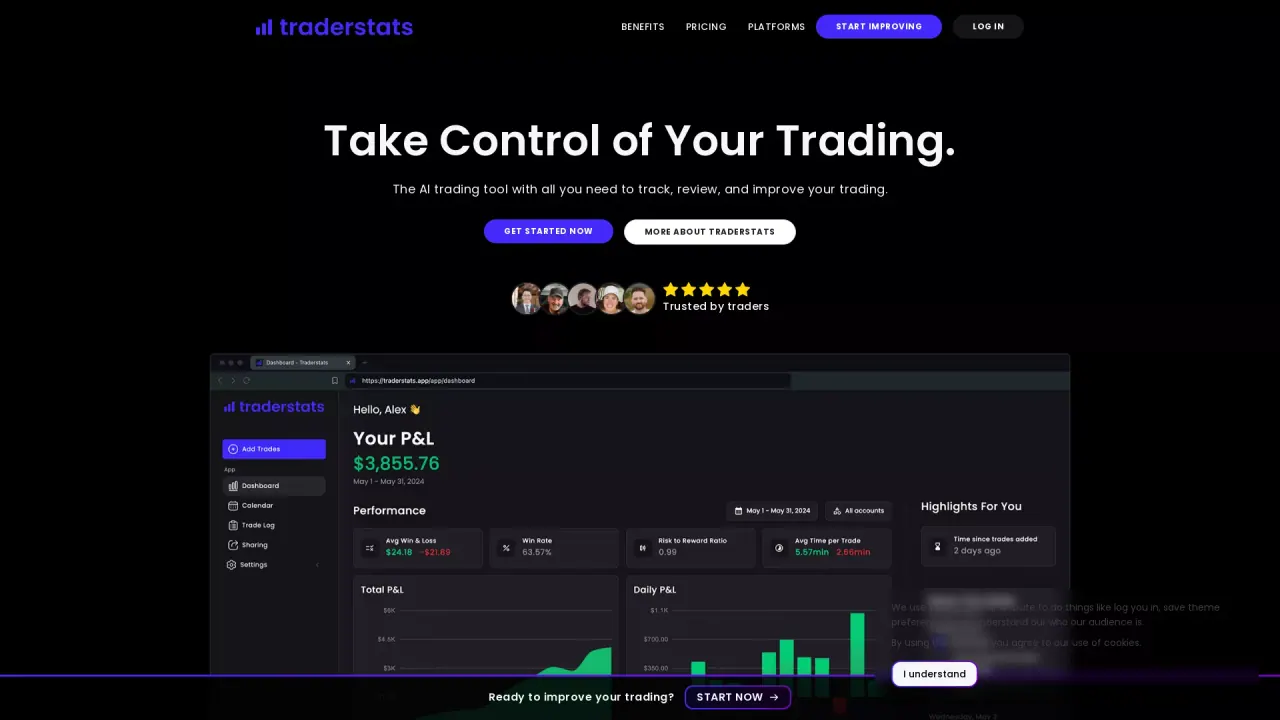 Traderstats screenshot