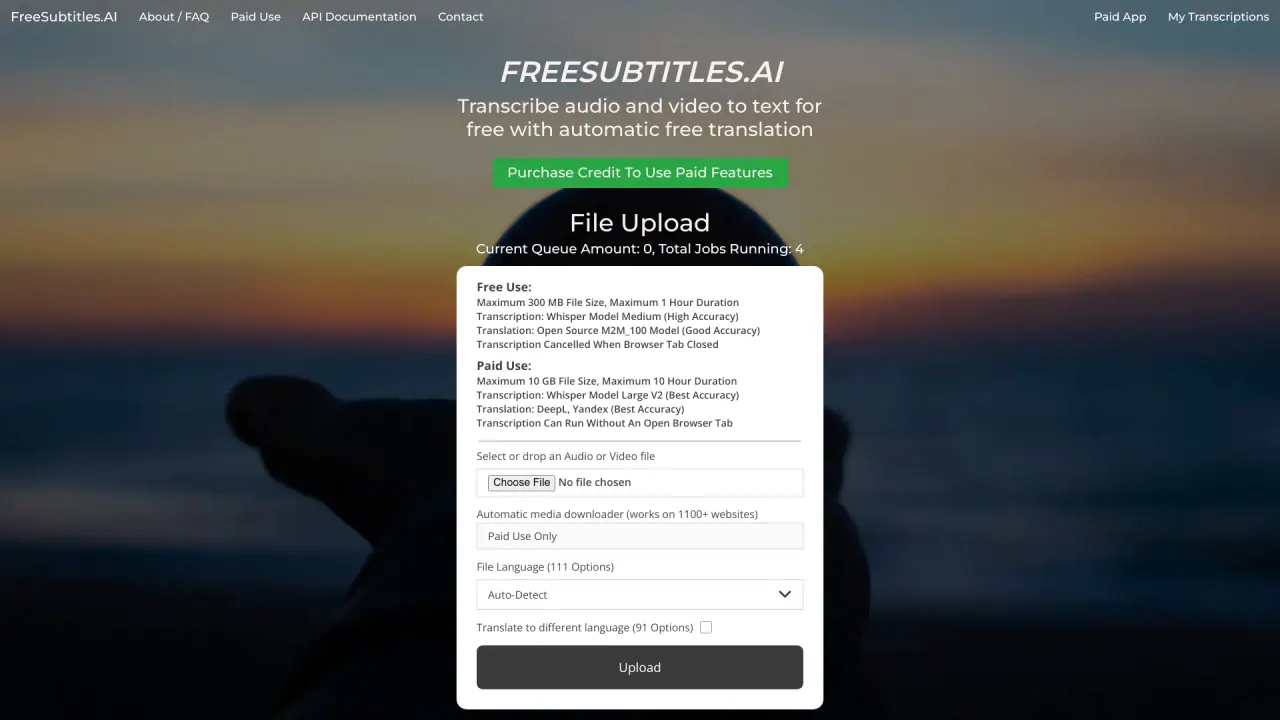 Free Subtitles AI screenshot