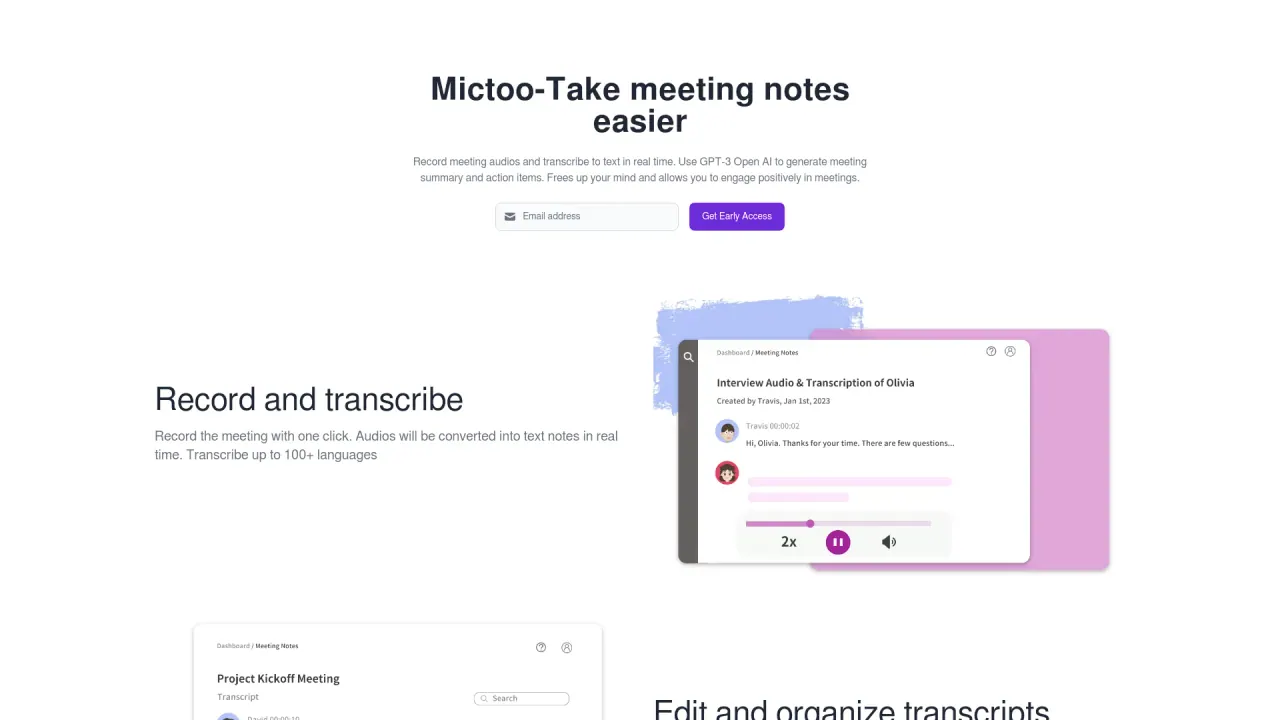 Mictoo screenshot