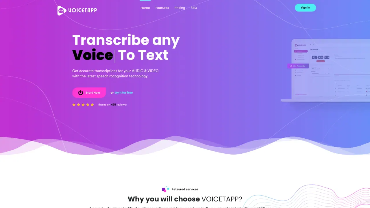 Voicetapp screenshot