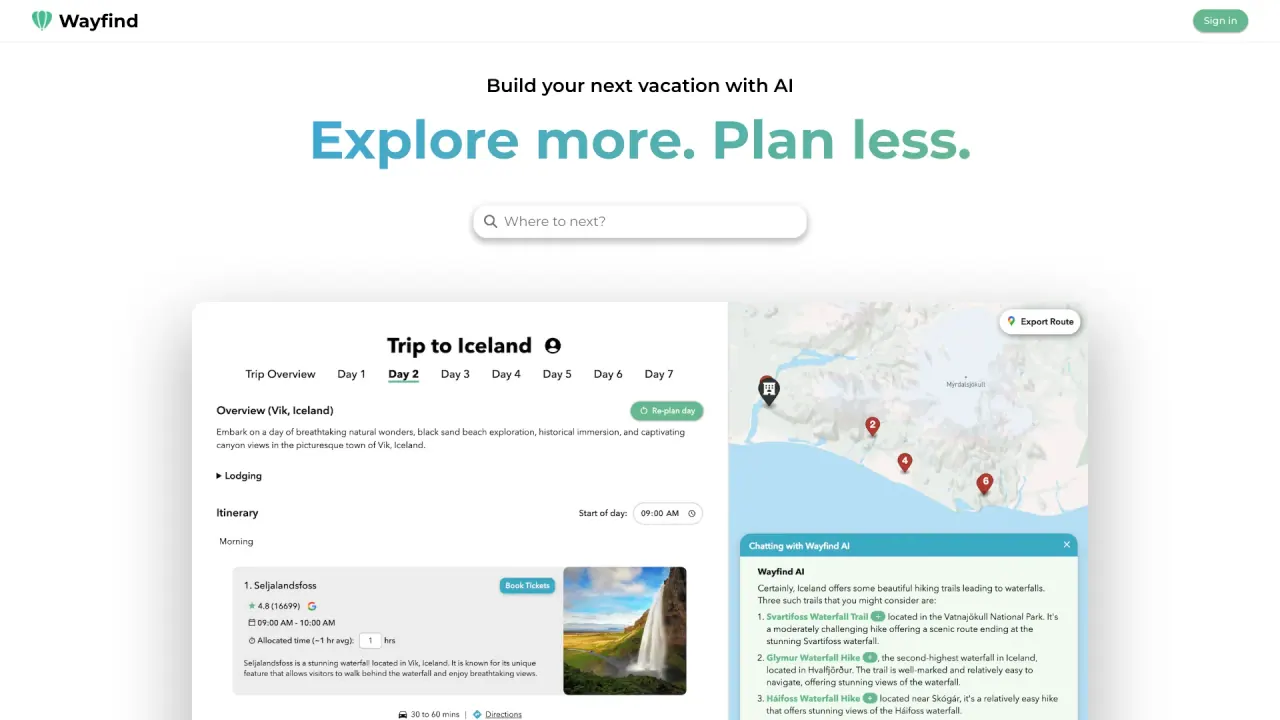 Wayfind screenshot
