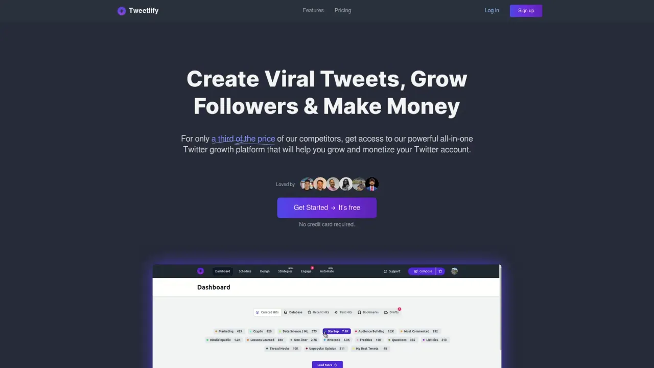 Tweetlify screenshot