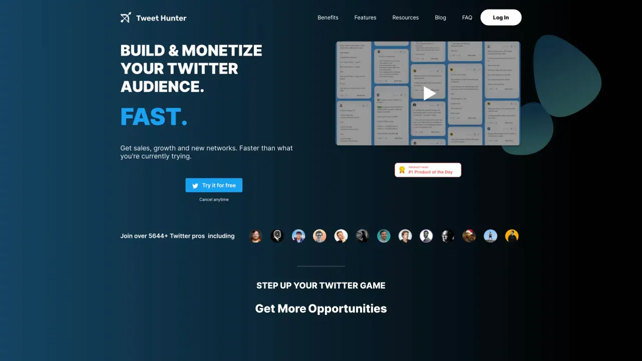 Tweethunter screenshot