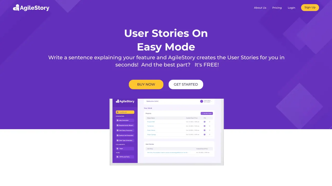 AgilestoryApp screenshot