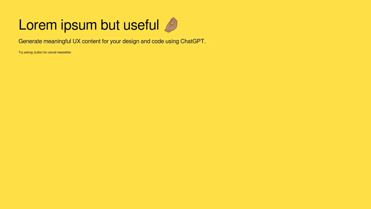 Usefulloremipsum screenshot