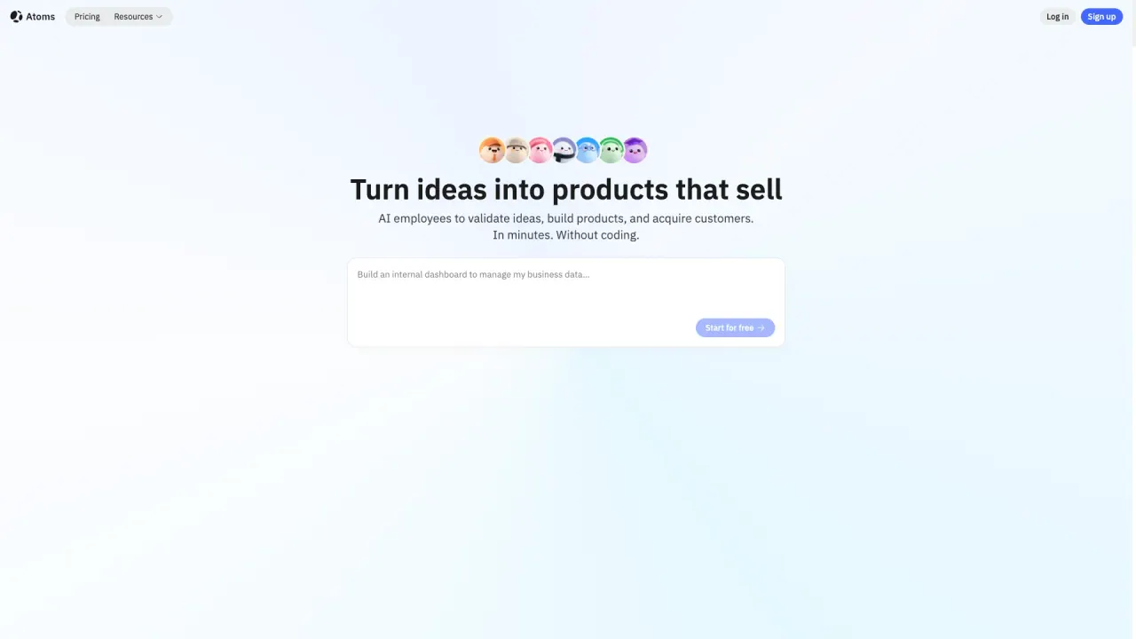 Atoms screenshot