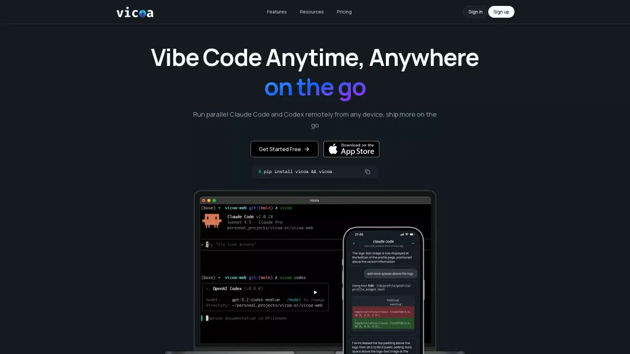 Vicoa screenshot