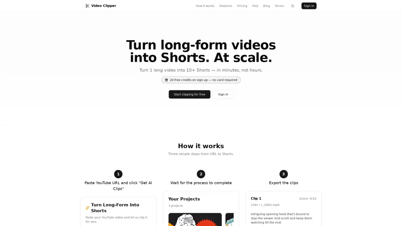 VideoClipper screenshot