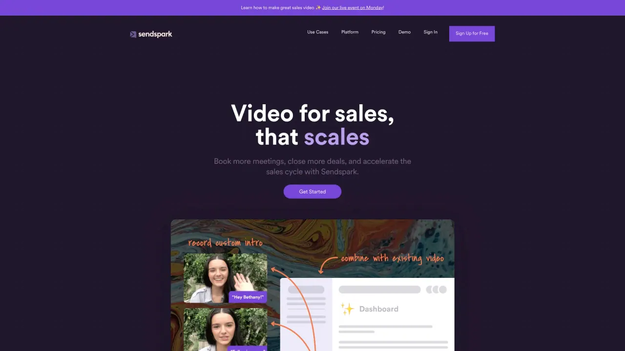 Sendspark screenshot