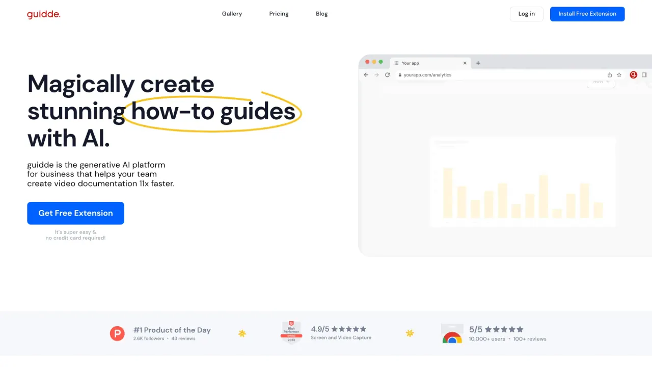 Guidde screenshot