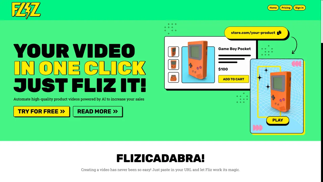 Fliz screenshot