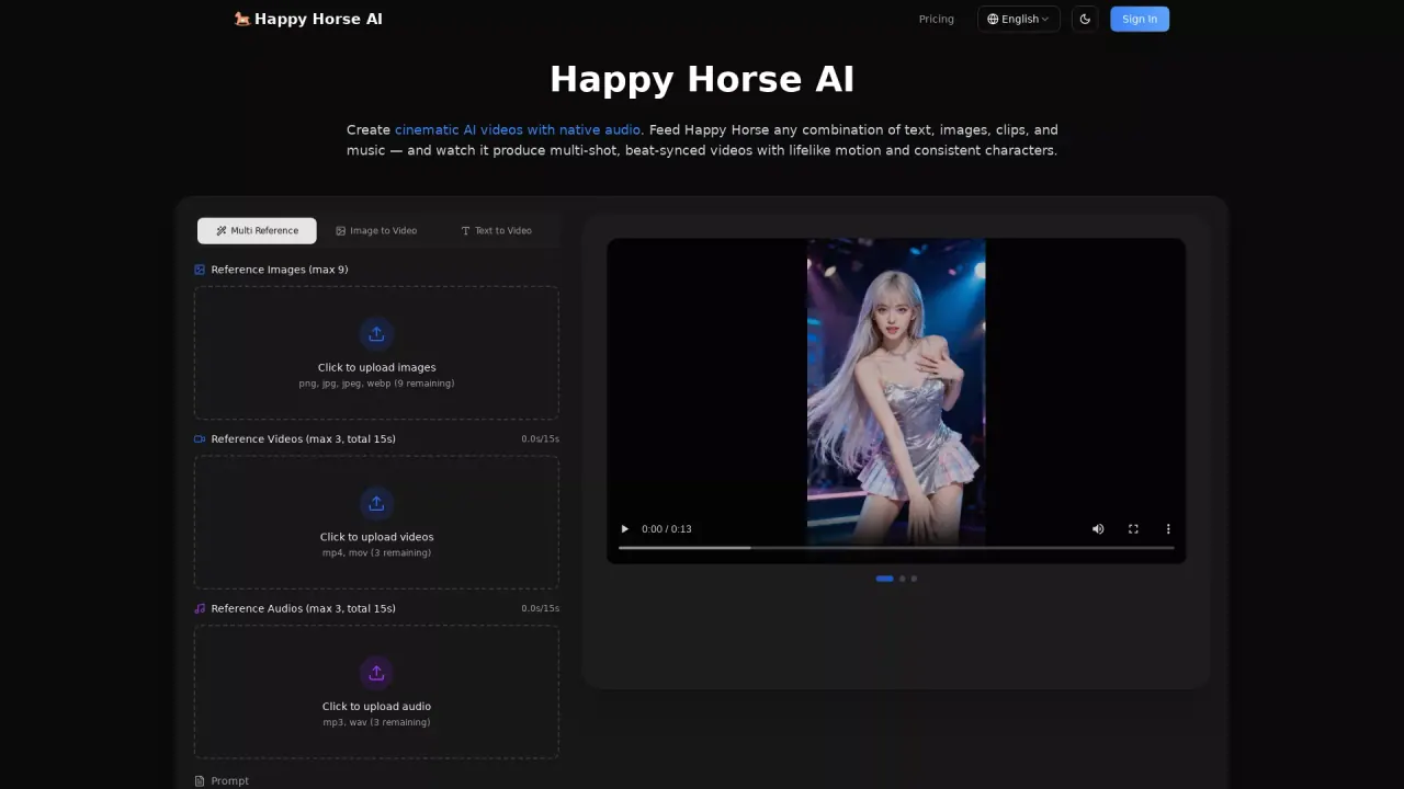 HappyHorseAIVideo screenshot