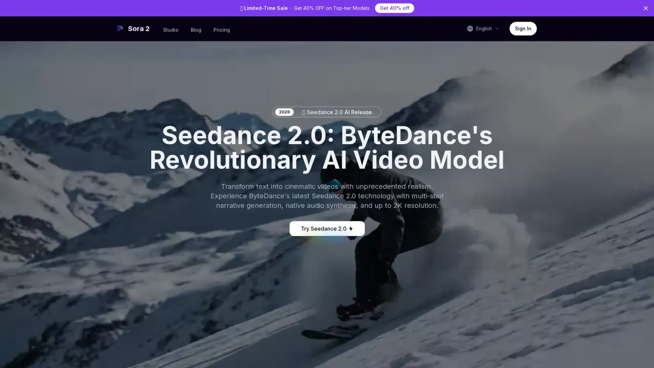 Seedance2AI screenshot