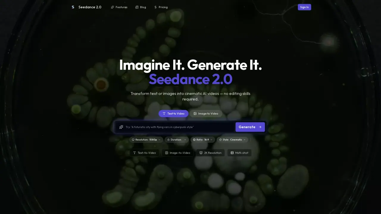 SeedanceV2 screenshot