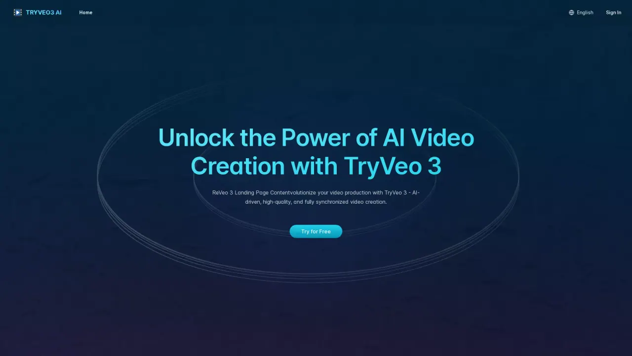 TryVeo3.ai screenshot