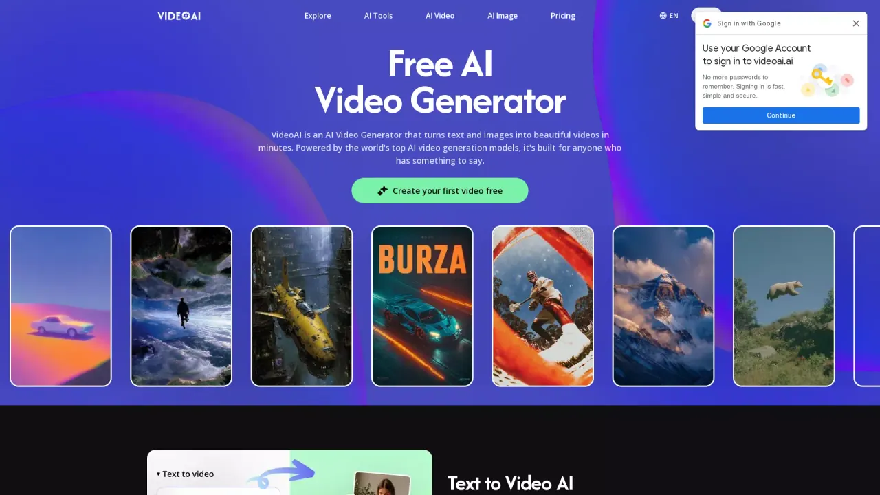 VideoAI screenshot