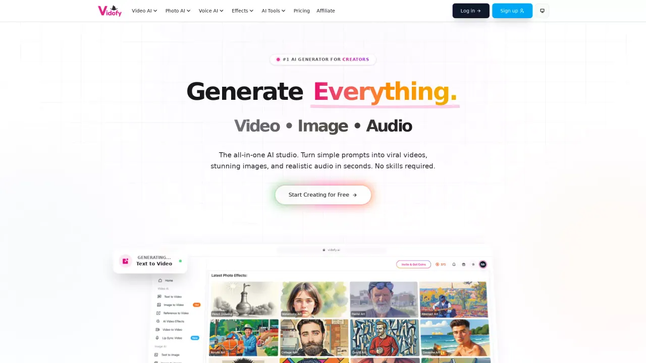Vidofy screenshot