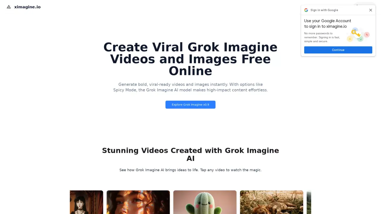 XImagine.io  screenshot
