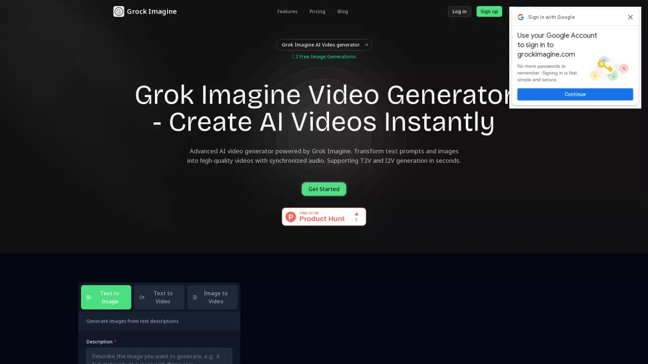 GrockImagine screenshot