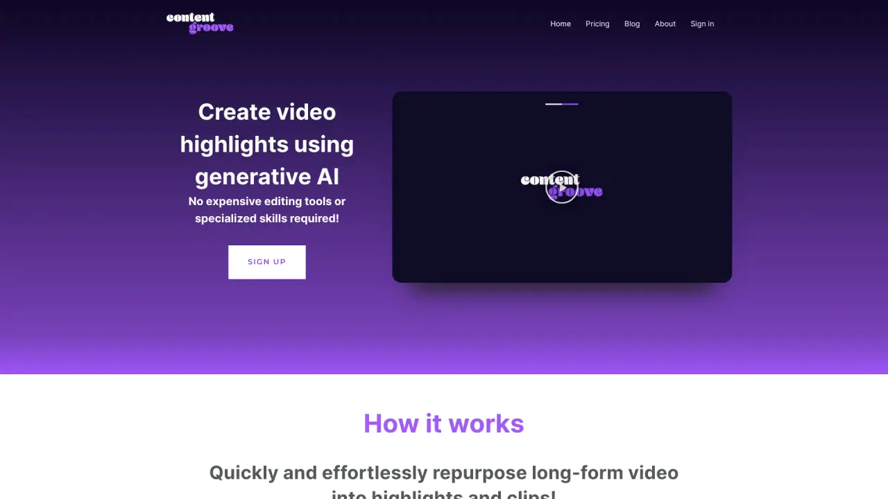 ContentGroove screenshot