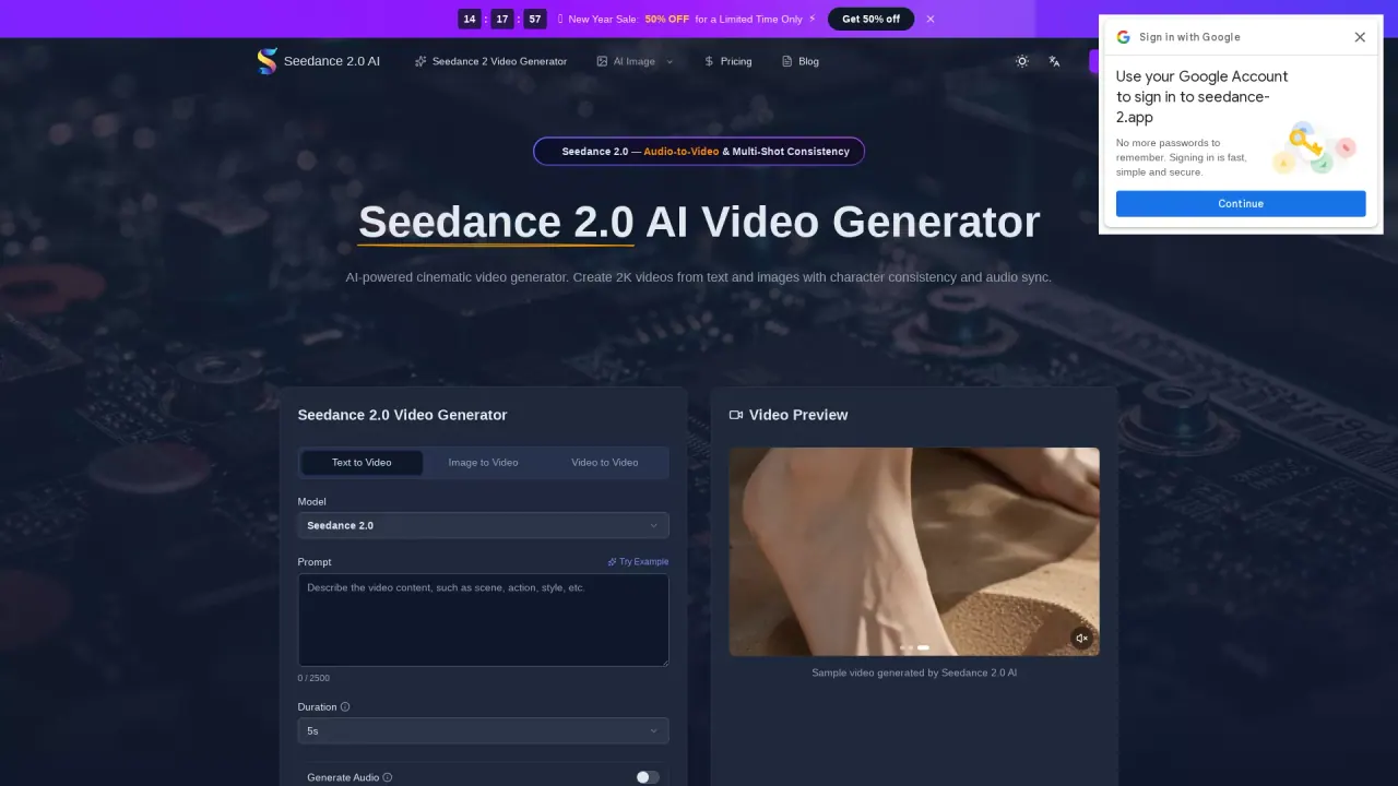 Seedance screenshot