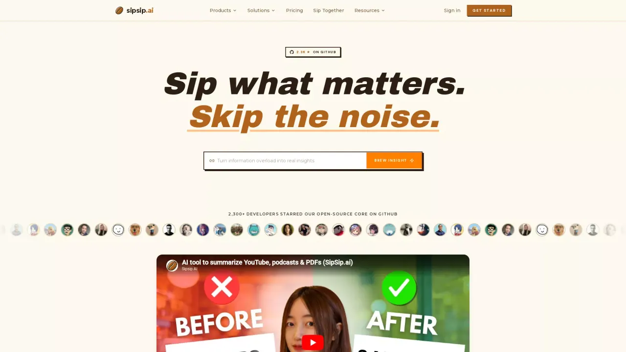 SipsipAI screenshot
