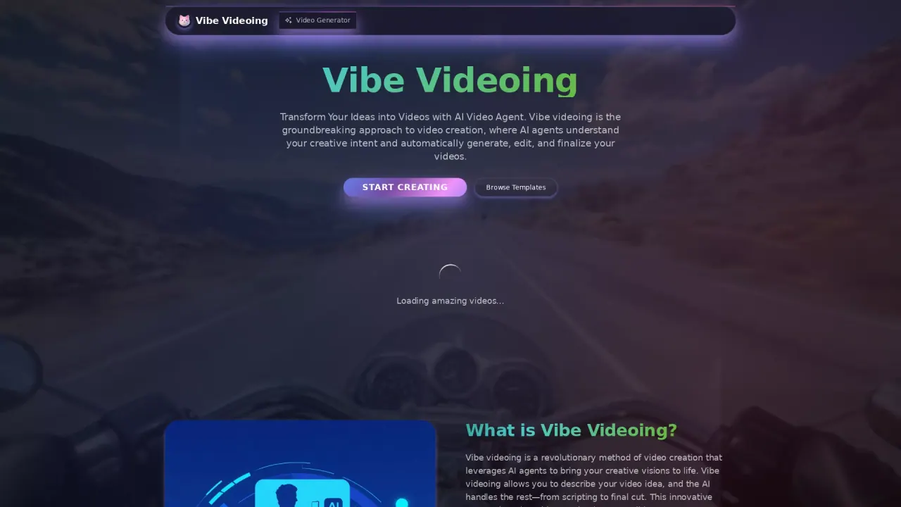 Vibe Videoing screenshot